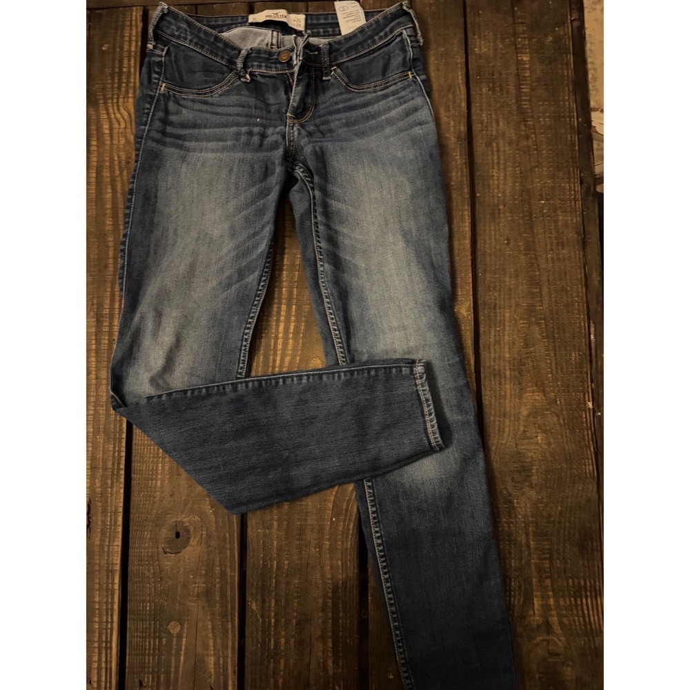 Hollister California Skinny Jeans Medium Wash Low Rise 3R W26 L29
